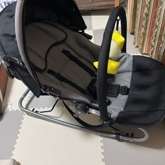 KATOJI New York Baby バウンサー グレー おもちゃ付きの画像