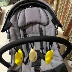 KATOJI New York Baby バウンサー グレー おもちゃ付きの画像