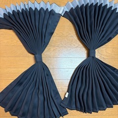 サイドカーテン 1級遮光 プリーツ トラックの画像