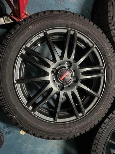 165/55/R15 75Q 20年製スタッドレスタイヤ　ホイール付き　weds