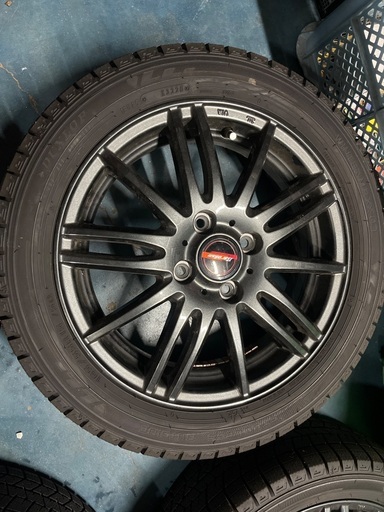 165/55/R15 75Q 20年製スタッドレスタイヤ　ホイール付き　weds