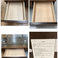 S759 ⭐ NITORI ニトリ ガラスセンターテーブル 幅120cm USED 定価：39,990円 の画像