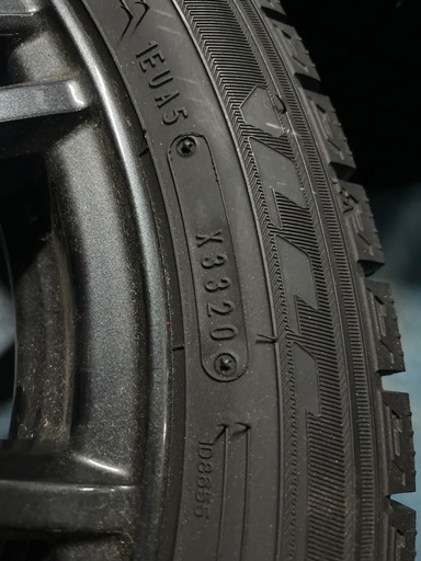 165/55/R15 75Q 20年製スタッドレスタイヤ　ホイール付き　weds