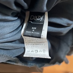 グレー フルレングスドレス ハイネック フレアスリーブの画像