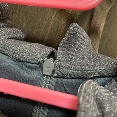 グレー フルレングスドレス ハイネック フレアスリーブの画像