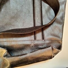 【BEAMS GOLF】レザートートバッグ ブラック 使用感ありの画像