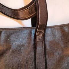 【BEAMS GOLF】レザートートバッグ ブラック 使用感ありの画像