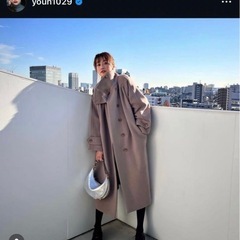 フレイアイディー　タックバルマカンロングコートの画像