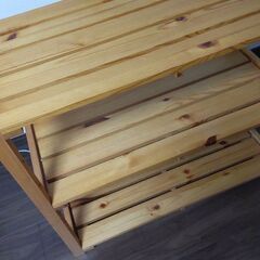 木製棚　3段　きれいな素材ですの画像