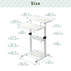 スタンディング　デスク　高さ調整　　パソコンデスク　の画像