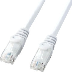  サンワサプライ CAT6LANケーブル (0.5m) UTP 1Gbps/250MHz RJ45 ツメ折れ防止 ホワイト LA-Y6-005Wサンワサプライ CAT6LANケーブル (0.5m) UTP 1Gbps/250MHzの画像