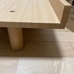 ReCENO製 木製フロアベッド シングル　ヘッドボード付きの画像