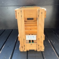 美品　一升瓶ケース　椅子　ビールケース　木箱　ビンテージ　インテリア　10本収納の画像