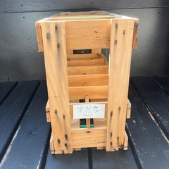 美品　一升瓶ケース　椅子　ビールケース　木箱　ビンテージ　インテリア　10本収納の画像