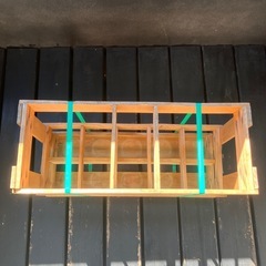 美品　一升瓶ケース　椅子　ビールケース　木箱　ビンテージ　インテリア　10本収納の画像