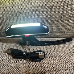 自転車用LEDライト USB充電式 テールライト・リアライト Type-C レッド&ホワイト の画像