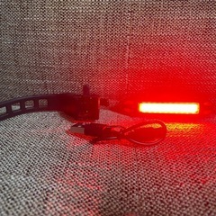 自転車用LEDライト USB充電式 テールライト・リアライト Type-C レッド&ホワイト の画像