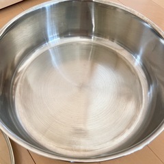 【お譲り決定】ステンレス 両手鍋 直径27cm 硝子蓋の画像