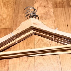 【超良品】木製ハンガー×50の画像