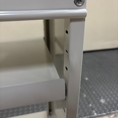 ラックワゴン　サイドキャビネット　ホワイトの画像