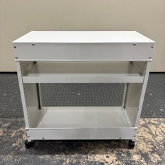 ラックワゴン　サイドキャビネット　ホワイトの画像
