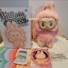 POP MART エナジー ぬいぐるみ ラブブ LOYALTY　ピンクの画像