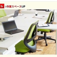 オフィスデスク 100×60×70cm 美品 約3ヶ月使用 13脚あり／まとめ買い可 幅100の画像