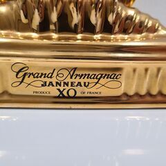 J1779【リユースのサカイ柏店】 ブランデー　グランド アルマニャック ジャノーXO　金陶器　　700ml　40度　未開栓　の画像