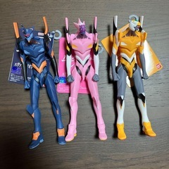 エヴァンゲリオン ムービーモンスターシリーズ ソフビ　3体セットの画像