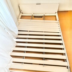 埼玉県蕨市か群馬県館林！すのこ　ローベッド　フレーム　　ダブルの画像