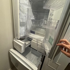 【美品】三菱 6ドア冷蔵庫 MR-R46F-W（2020年製 462L）の画像