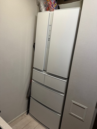 【美品】三菱 6ドア冷蔵庫 MR-R46F-W（2020年製 462L）