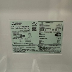 【美品】三菱 6ドア冷蔵庫 MR-R46F-W（2020年製 462L）の画像