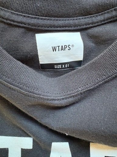 WTAPS ブラック Tシャツ サイズ X 01