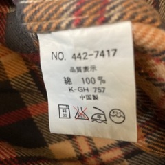 Dog Horiday チェックシャツ Lサイズの画像