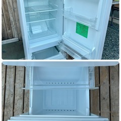 【美品 手洗い洗浄クリーニング済】2022年 2ドア冷凍冷蔵庫 156ℓ ワールプールジャパン(ヤマダ電機)YRZ-F15J【現金 PayPayお支払い出来ます】の画像