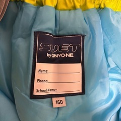 スキー　スノボ　ウェア　男子　160の画像