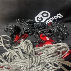 美品　GOGlamping HENGEN+スクエアタープTC 正方形タープ ポリコットン 焚き火可 【19箇所ループ・特殊防水テープ付き】500mm耐水圧 撥水加工 遮光/遮熱/難燃 の画像