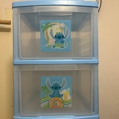 ディズニー スティッチ 4段プラチェストの画像