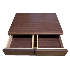 木製テレビ台　引出し付き　キャスター付きの画像