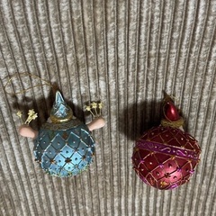 クリスマス　オーナメント サンタ 2点の画像