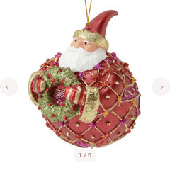 クリスマス　オーナメント サンタ 2点の画像