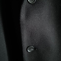 ジーユー GU ニットメルトンチェスターコート メンズ XLサイズ　ブラックの画像