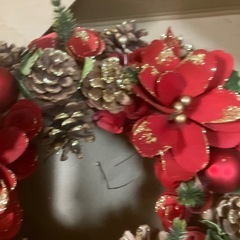 クリスマスリースの画像