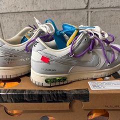 Off-White × Nike Dunk Low "Sail/Neutral Gray"の画像