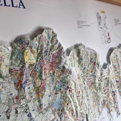 イタリア ワイン地図 ポスター（VALPOLICELLA 立体マップ）額縁付きの画像