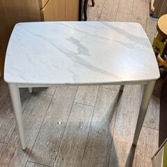francfranc フランフラン 大理石調天板 デスク テーブル 机 モスコ 定価24800円 白 ホワイト ★買取帝国 志木店の画像