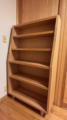 杉天然木の本棚