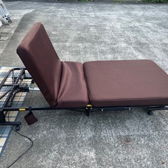 ★動作良好★サンエム 電動リクライニングベッド★折りたたみベッド★の画像