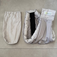 【試着のみ】kereta メッシュスリング 抱っこひも　ライトグレーの画像